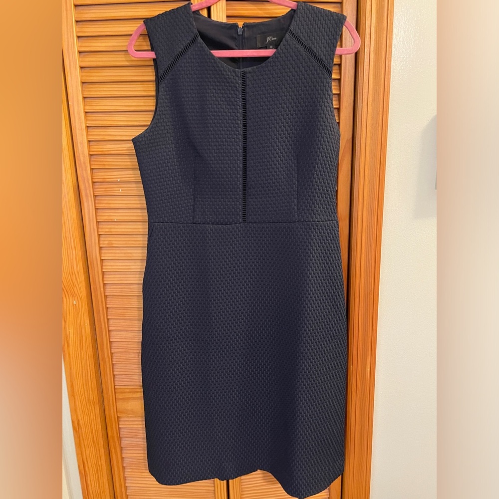 J.Crew Portfolio Sheath dress w/pockets - Navy